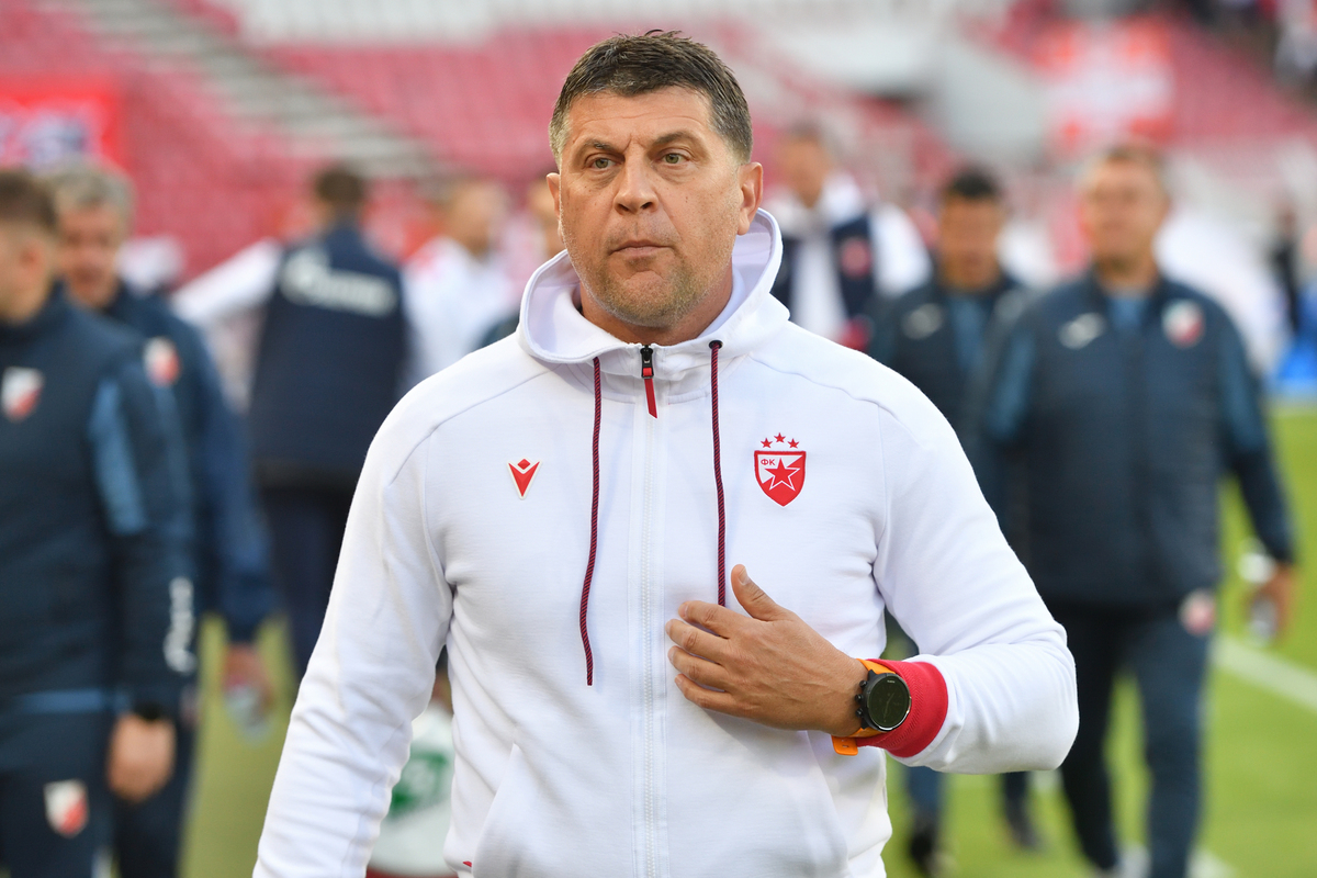 VLADAN MILOJEVIC trener fudbalera Crvene zvezde na utakmici Superlige Prvenstva Srbije protiv Vojvodine Novi Sad na stadionu Rajka Mitica, Beograd, 11.05.2025. godine Foto: Marko Metlas Fudbal, Crvena zvezda, Superliga Prvenstvo Srbije, Vojvodina Novi Sad