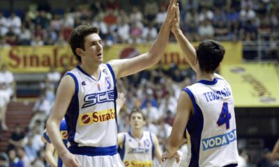 Dragan Labovic kosarkas U18 reprezentacije Srbije i Crne Gore na finalnoj utakmici U18 Evropskog prvenstva protiv Turske u hali Pionir 24.07.2005. godine Foto: Marko Metlas