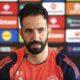 Manchester United manager Ruben Amorim speaks during a press conference at the Carrington Training Centre in Manchester, England, Wednesday May 7, 2025, one day ahead of their UEFA Europa League semifinal second leg soccer match against Athletic Club de Bilbao. (Martin Rickett/PA via AP)