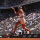 Serbia's Olga Danilovic returns the ball to Aryna Sabalenka of Belarus during their third round match of the French Tennis Open, at the Roland-Garros stadium, in Paris, Friday, May 30, 2025. (AP Photo/Lindsey Wasson)