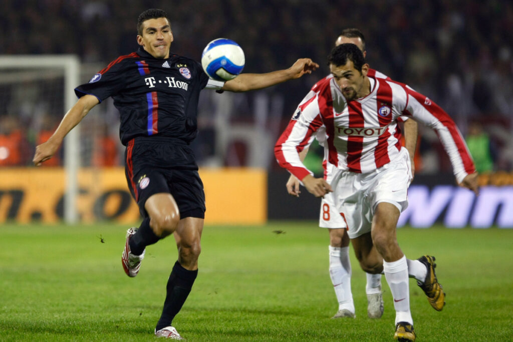 Lucio Lusio fudbaler Bajerna Minhen na utakmici Kupa UEFA protiv Crvene zvezde na stadionu CZ 25.10.2007. godine Foto: Marko Metlas