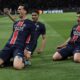 PSG's Fabian Ruiz celebrates after scoring his side's opening goal the Champions League semifinal, second leg soccer match between Paris Saint-Germain and Arsenal at the Parc des Princes in Paris, Wednesday, May 7, 2025. (AP Photo/Aurelien Morissard)