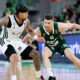 in action during Second match of Quarterfinals of AdmiralBet ABA League 2024/2025 between Cedevita Olimpija Ljubljana (SLO) and Dubai (UAE) in SRC Stozice, Ljubljana, Slovenia on May 16, 2025. Photo: Filip Barbalic