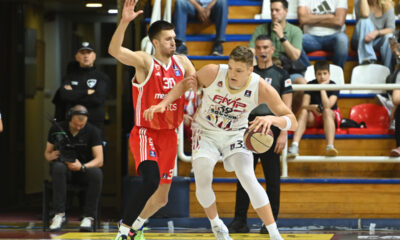 JAKE STEPHENS Dzejk Stivens, kosarkas FMP, na utakmici ABA lige protiv Crvene zvezde, u Hali FMP u Zelezniku Beograd, 04.05.2025. foto: Nebojsa Parausic Kosarka, ABA League, FMP, Crvena zvezda