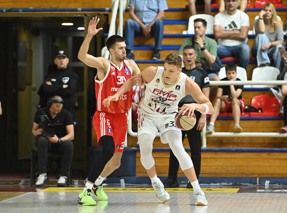 JAKE STEPHENS Dzejk Stivens, kosarkas FMP, na utakmici ABA lige protiv Crvene zvezde, u Hali FMP u Zelezniku Beograd, 04.05.2025. foto: Nebojsa Parausic Kosarka, ABA League, FMP, Crvena zvezda