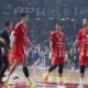 kosarkas Crvene zvezde na utakmici plej ofa Jadranske ABA lige protiv Buducnosti Podgorica u hali Moraca, Podgorica 26.05.2025. godine Foto: MN PRESS Kosarka, Crvena zvezda, Polufinale Plej ofa Jadranska ABA liga, Buducnost Podgorica
