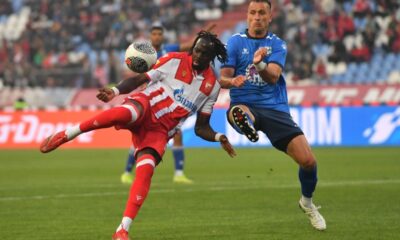 fudbaler Crvene zvezde na utakmici Superlige Prvenstva Srbije protiv Mladosti Lucani na stadionu Rajka Mitica, Beograd, 24.05.2025. godine Foto: Marko Metlas Fudbal, Crvena zvezda, Superliga Prvenstvo Srbije, Mladost Lucani