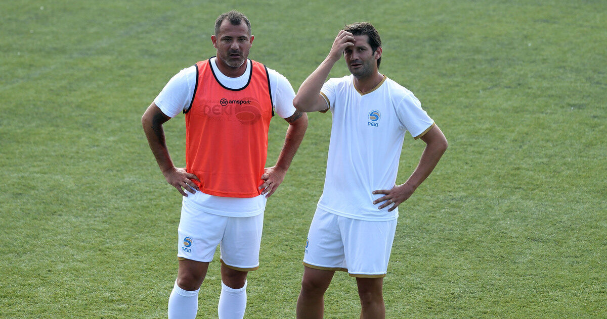 DEJAN STANKOVIC bivsi fudbaler reprezentacije Srbije i i CHRISTIAN CHIVU Kristijan Kivu bivsi fudbaler Rumunije fudbalski kamp DEKI5 DEJANA STANKOVICA bivseg fudbalera reprezentacije Srbije, Zlatibor, 03.08.2018. godine Foto: Marko Metlas Fudbal, Kamp Deki5, Dejan Stankovic