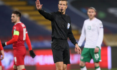 DAVIDE MASSA Davide Masa sudija iz Italije fudbaleri reprezentacije Srbije na utakmici kvalifikacija za FIFA Svetsko prvenstvo protiv Irske na stadionu Rajko Mitic, Beograd 24.03.2021. godine Foto: Marko Metlas Fudbal, Reprezentacija, Srbija, Irska, Kvalifikacije za Svetsko prvenstvo