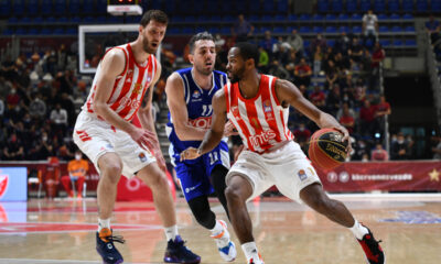 LANGSTON HALL Lengston Hol, kosarkas Crvene zvezde, na utakmici finala Jadranske ABA lige protiv Buducnosti Podgorica, i AMEDEO DELLA VALLE Amedeo Dela Vale, u hali Aleksandar Nikolic. Beograd, 18.05.2021. foto: MN Press / ds Kosarka, Crvena zvezda, Jadranska ABA liga, Buducnost Podgorica