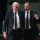 ZELIMIR OBRADOVIC ZELJKO trener i BOGDAN KARAICIC pomocni trener kosarkasa Partizana na utakmici Jadranske ABA lige protiv Krke Novo Mesto u hali Aleksandar Nikolic Pionir, Beograd 23.10.2021. godine Foto: Marko Metlas Kosarka, Partizan, Jadranska ABA liga, Krka Novo Mesto