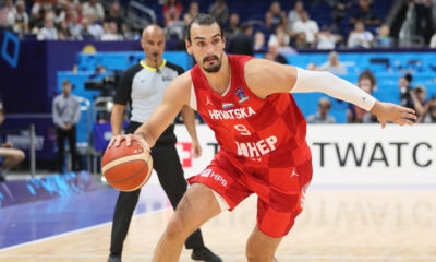 DARIO SARIC kosarkas reprezentacije Hrvatske na utakmici FIBA Evropskog prvenstva protiv Finske u Mercedes Benc areni, Berlin 11.09.2022. godine Foto: Marko Metlas Kosarka, Hrvatska, FIBA Evropsko prvenstvo, Finska
