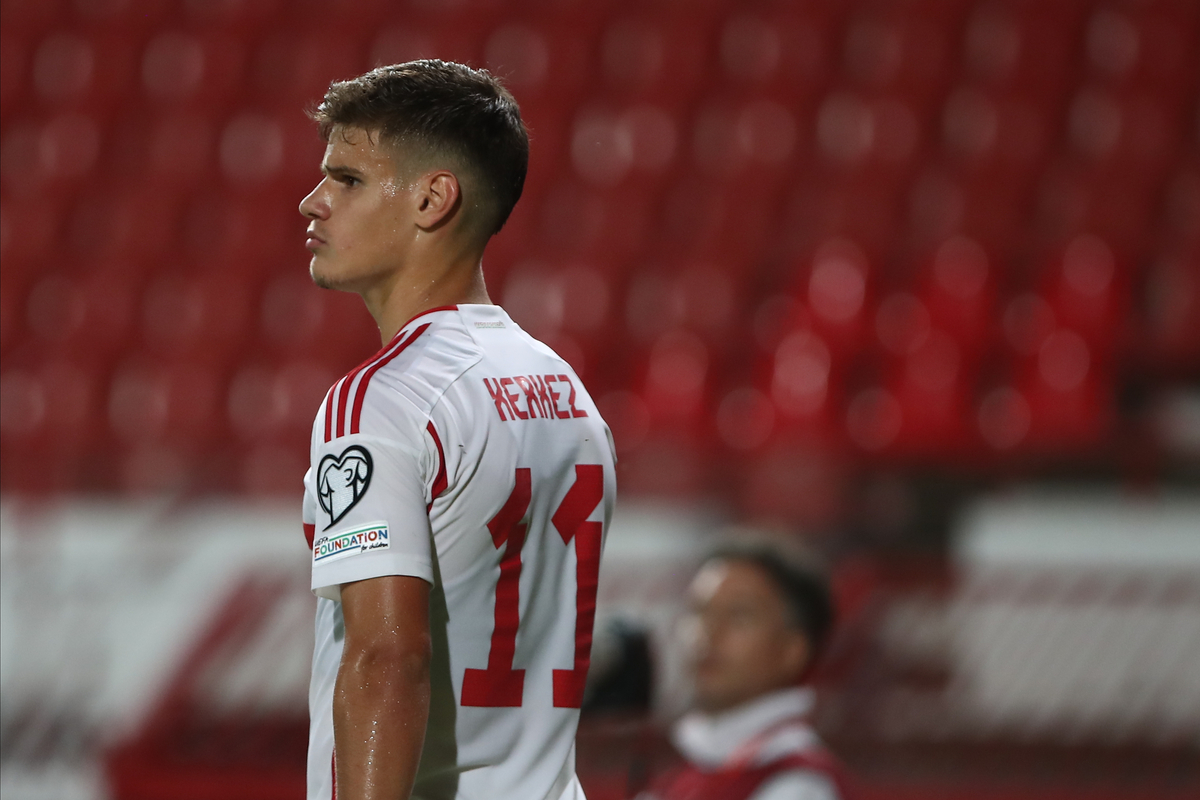 MILOS KERKEZ fudbaler Madjarske na utakmici UEFA kvalifikacija za Evropsko Prvenstvo protiv Srbije na stadionu Rajko Mitic, Beograd 07.09.2023. godine Foto: Ivica Veselinov / MN PRESS FUDBAL, FOOTBALL, SRBIJA, SERBIA, MADJARSKA, HUNGARY, EURO 2024, QUALIFIERS, KVALIFIKACIJE