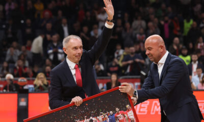 MILAN TOMIC pomocni trener kosarkasa Emporio Armani Olimpija Milano na utakmici Evrolige protiv Crvene zvezde u hali Stark Beogradska arena, Beograd 24.11.2023. godine Foto: Marko Metlas Kosarka, Crvena zvezda, Evroliga, Emporio Armani Milano