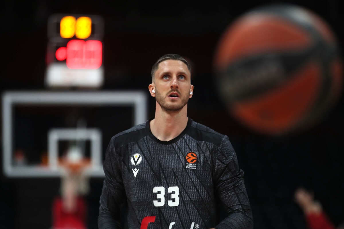 ACHILLE POLONARA Akile Polonara kosarkas Virtusa na utakmici Evrolige protiv Crvene zvezde u hali Beogradska Stark Arena, Beograd 22.03.2024. godine Foto: Ivica Veselinov / MN PRESS KOSARKA, BASKETBALL, EVROLIGA, EUROLEAGUE, CRVENA ZVEZDA, VIRTUS