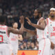 SEMI OJELEYE Semi Odjeleje kosarkas Valensije na utakmici Evrolige protiv Partizana u hali Stark Beogradska arena, Beograd 12.04.2024. godine Foto: Marko Metlas Kosarka, Partizan, Evroliga, Valensija