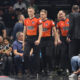 SASA PUKL, DAMIR JAVOR, TOMISLAV HORDOV sudije kosarkasi Partizana na utakmici polufinala Jadranske ABA lige protiv Buducnosti Podgorica u hali Beogradska arena, Beograd 10.05.2024. godine Foto: Marko Metlas Kosarka, Partizan, Jadranska ABA liga, Buducnost Podgorica