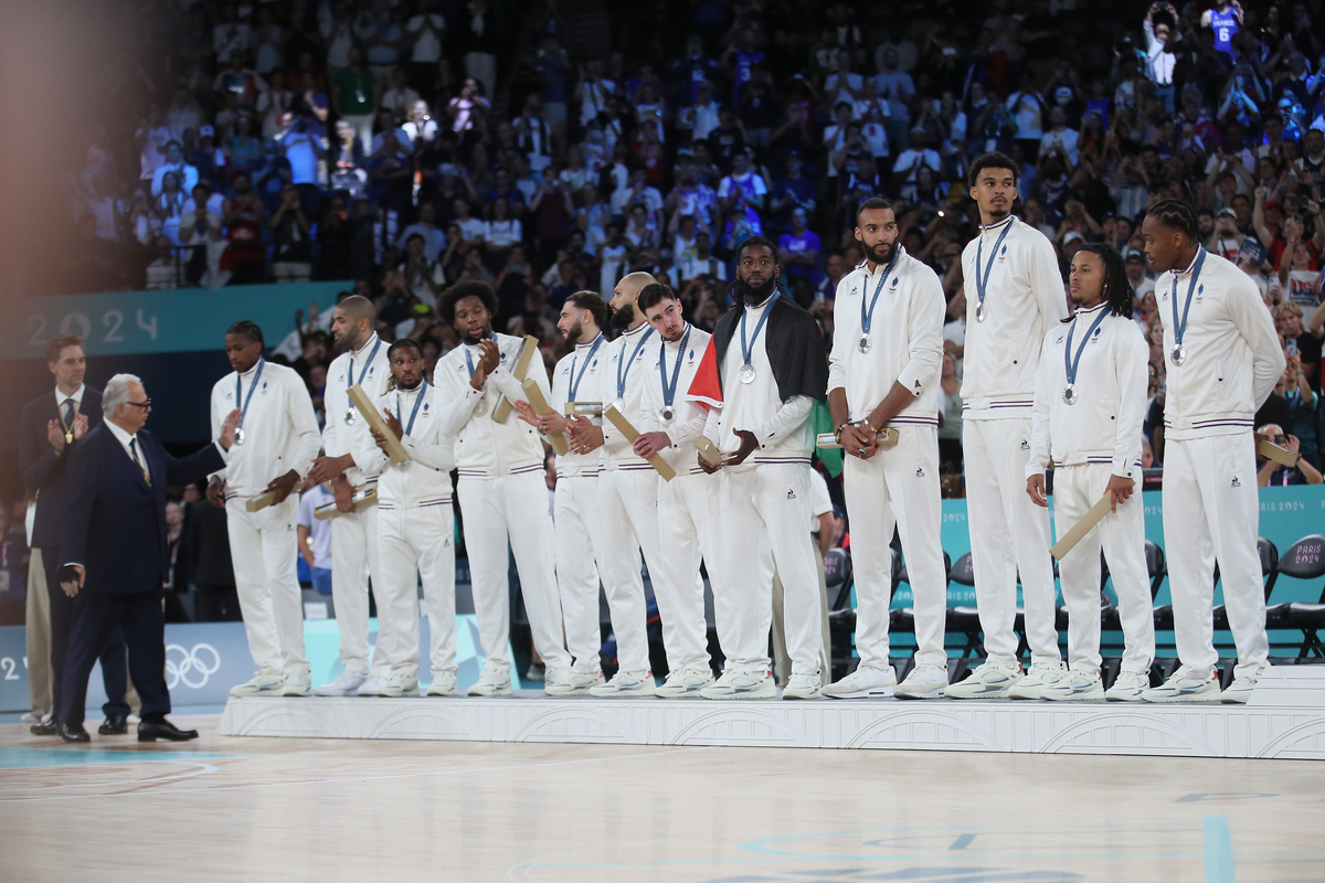 EKIPA kosarkasa Francuske, XXXIII LETNJE OLIMPIJSKE IGRE, PARIZ 2024 - XXXIII SUMMER OLYMPIC GAMES, BASKETBALL, PARIS 2024 - Pariz 10.08.2024. godine Foto: Ivica Veselinov / MN Press OKS, XXXIII LETNJE OLIMPIJSKE IGRE, PARIZ 2024, XXXIII SUMMER OLYMPIC GAMES, PARIS 2024