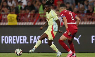 NICO WILLIAMS Niko Vilijams fudbaler reprezentacije Spanije na utakmici UEFA Lige nacija protiv Srbije na stadionu Rajko Mitic , Beograd 05.09.2024. godine Foto: Marko Metlas Fudbal, Reprezentacija, Srbija, Spanija, UEFA Liga nacija