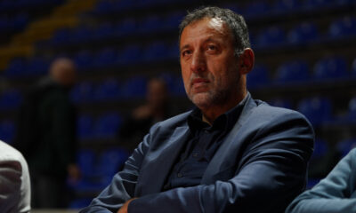 VLADE DIVAC, bivsi kosarkas Partizana, na utakmici Evrolige protiv Makabija, u hali Aleksandar Nikolic. Beograd, 17.10.2024. Foto: MN Press / ds Kosarka Euroleague, Partizan, Makabi