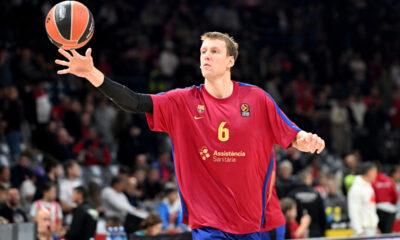 JAN VESELY Jan Veseli kosarkas Barselone na utakmici Evrolige protiv Crvene zvezde u hali Beogradska arena, Beograd 18.10.2024. godine Foto: Marko Metlas Kosarka, Crvena zvezda, Evroliga, Barselona