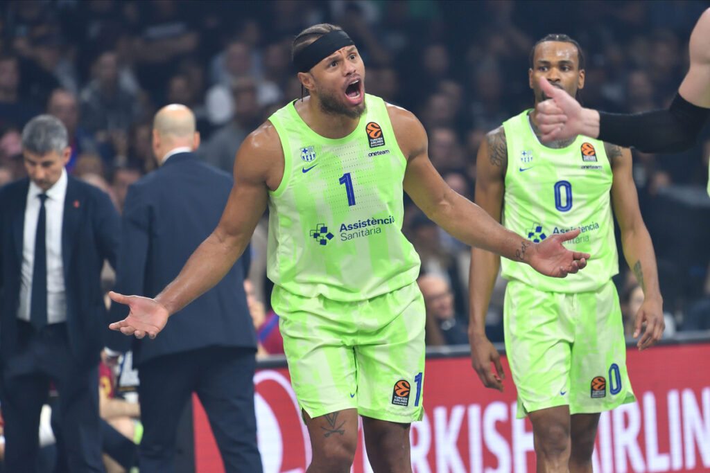 JUSTIN ANDERSON Dzastin Anderson kosarkas Barselone na utakmici Evrolige protiv Partizana u hali Beogradska arena, Beograd 13.11.2024. godine Foto: Marko Metlas
Kosarka, Partizan, Evroliga, Barselona
