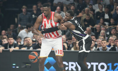 MOUSTAPHA FALL Mustafa Fal kosarkas Olimpijakosa na utakmici Evrolige protiv Partizana u hali Beogradska Arena, Beograd 28.11.2024. godine Foto: Ivica Veselinov / MN PRESS KOSARKA, BASKETBALL, EVROLIGA, EUROLEAGUE, PARTIZAN, OLYMPIACOS, OLIMPIJAKOS