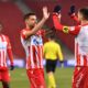 RADE KRUNIC i MIRKO IVANIC fudbaleri Crvene zvezde na utakmici Superlige Prvenstva Srbije protiv Cukarickog na stadionu Rajka Mitica, Beograd, 22.12.2024. godine Foto: Marko Metlas Fudbal, Crvena zvezda, Superliga Prvenstvo Srbije, Cukaricki