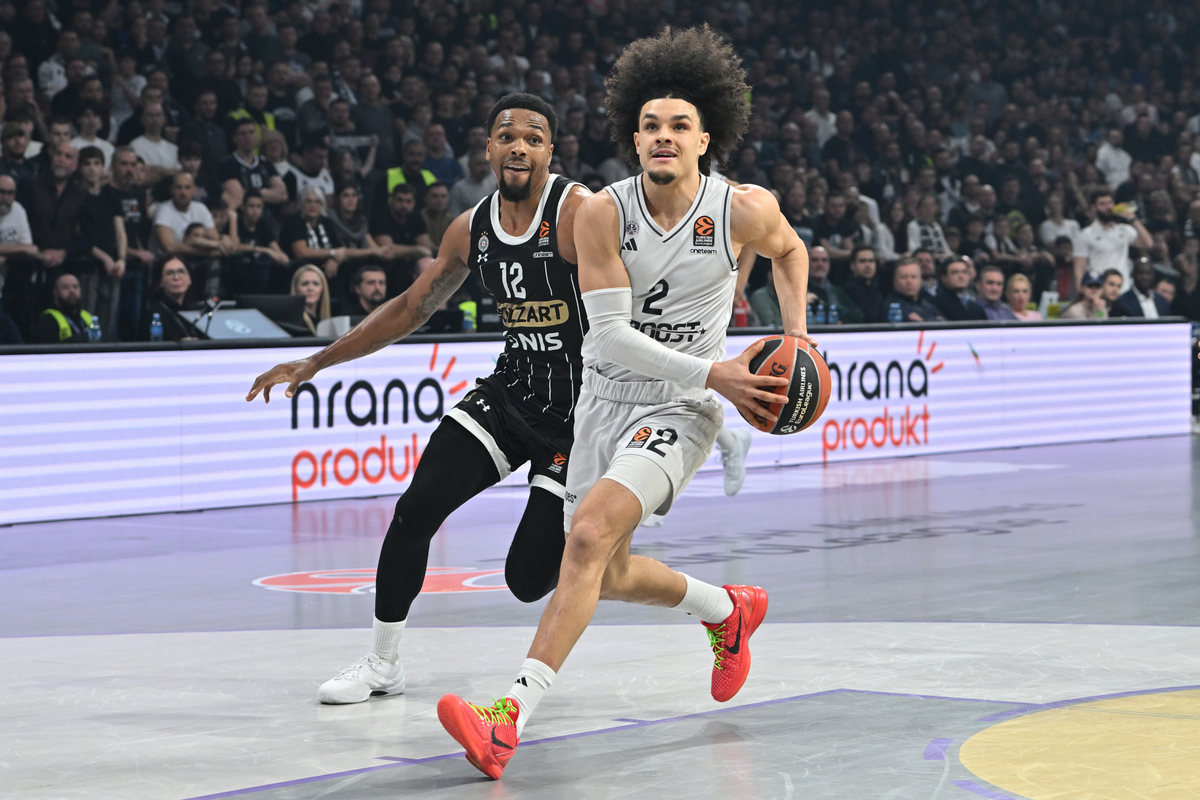 NADIR HIFI Nadir Hajfi kosarkas Pariza na utakmici Evrolige protiv Partizana u hali Beogradska arena, Beograd 22.01.2025. godine Foto: Marko Metlas Kosarka, Partizan, Evroliga, Pariz
