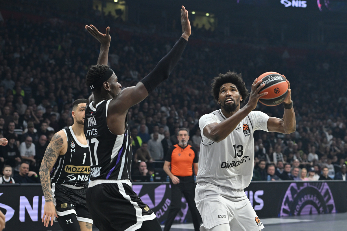 KEVARRIUS HAYES Kevarijus Hejskosarkas Pariza na utakmici Evrolige protiv Partizana u hali Beogradska arena, Beograd 22.01.2025. godine Foto: Marko Metlas Kosarka, Partizan, Evroliga, Pariz