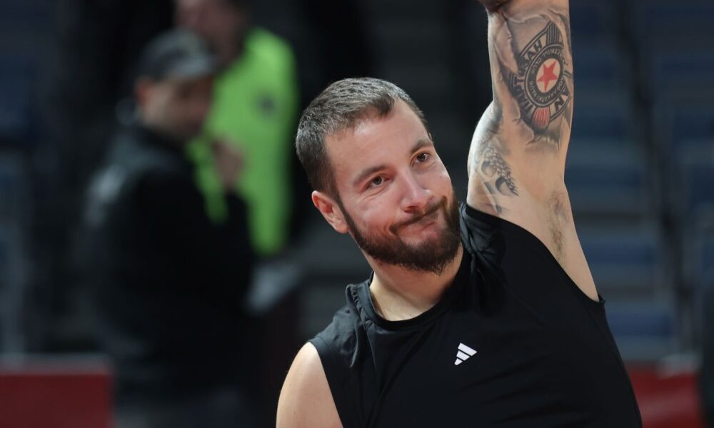 JOFFREY LAUVERGNE Zofri Lovernj kosarkas Asvela na utakmici Evrolige protiv Crvene Zvezde u hali Beogradska Arena, Beograd 04.02.2025. godine Foto: Ivica Veselinov / MN PRESS KOSARKA, BASKETBALL, EVROLIGA, EUROLEAGUE, CRVENA ZVEZDA, LDLC ASVEL VILLEURBANNE, ASVEL VILERBAN