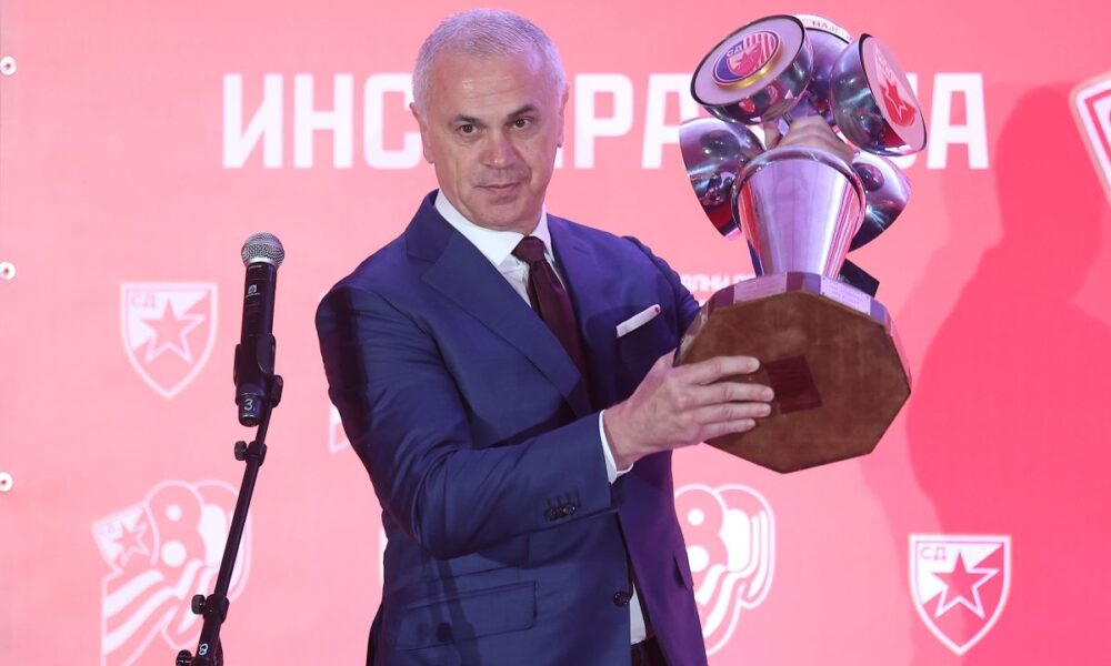 ZVEZDAN TERZIC direktor FK Crvena Zvezda na proslavi 80-og rodjendana SDCZ u Medija Centru stadiona Rajko Mitic, Beograd 04.03.2025. godine Foto: Ivica Veselinov / MN PRESS SPORTSKO DRUSTVO CRVENA ZVEZDA, SDCZ, 80. RODJENDAN