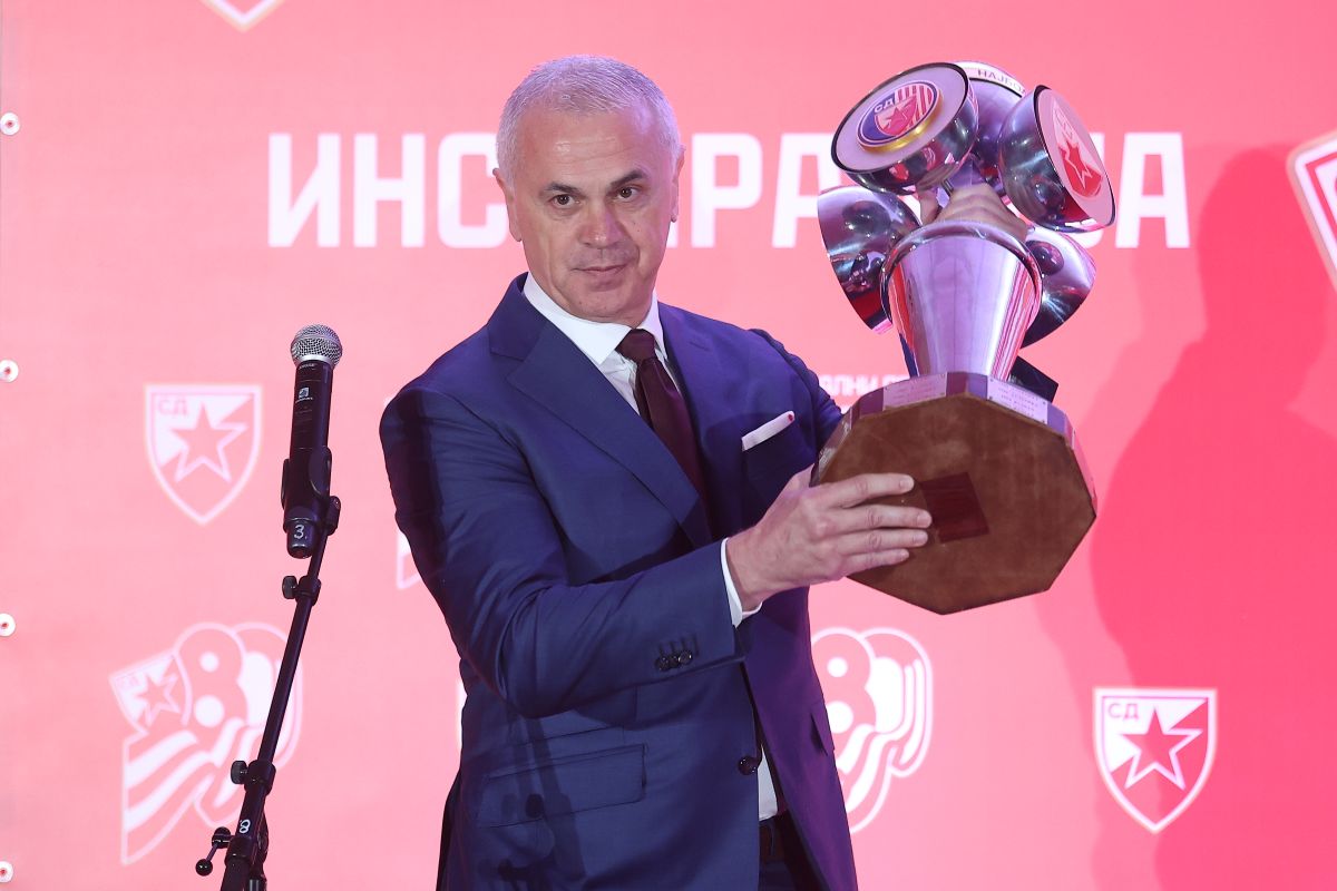 ZVEZDAN TERZIC direktor FK Crvena Zvezda na proslavi 80-og rodjendana SDCZ u Medija Centru stadiona Rajko Mitic, Beograd 04.03.2025. godine Foto: Ivica Veselinov / MN PRESS SPORTSKO DRUSTVO CRVENA ZVEZDA, SDCZ, 80. RODJENDAN