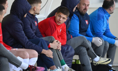 JOVAN MIJATOVIC, madi fudbaler Srbije U21, na prijateljskoj utakmici protiv Bosne i Hercegovine, u Fudbalskom centru Titanik. Antalija, 21.03.2025. foto: Nebojsa Parausic Fudbal, U21 Srbija, BiH