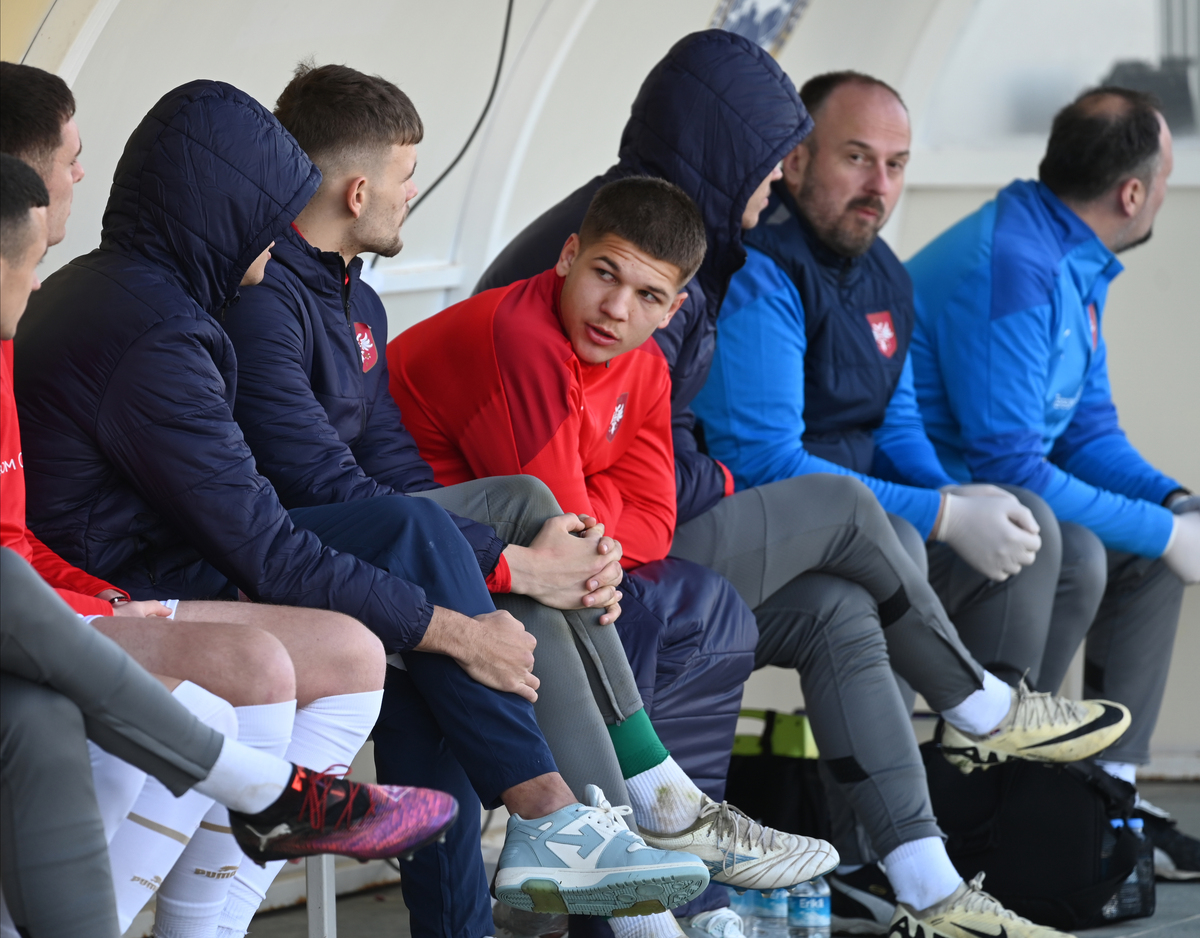 JOVAN MIJATOVIC, madi fudbaler Srbije U21, na prijateljskoj utakmici protiv Bosne i Hercegovine, u Fudbalskom centru Titanik. Antalija, 21.03.2025. foto: Nebojsa Parausic Fudbal, U21 Srbija, BiH