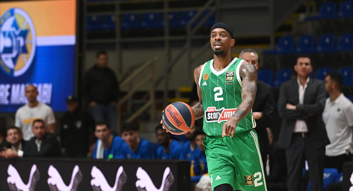 LORENZO BROWN Lorenco Braun, kosarkas Panatinaikosa, na utakmici Evrolige protiv Makabija, u hali Aleksandar Nikolic. Beograd, 26.03.2025. foto: Nebojsa Parausic BASKETBALL, EUROLEAGUE, MACCABI, PANATHINAIKOS