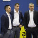 MARKO BARAC trener, NOVICA VELICKOVIC tim menadzer kosarkasa Mega Superbeta na utakmici ABA lige protiv VLADA JOVANOVIC iz Spartaka u hali sportova Ranko Zeravica, Beograd 15.04.2025. godine Foto: Ivica Veselinov / MN PRESS KOSARKA, BASKETBALL, ABA LIGA, ABA LEAGUE, MEGA SUPERBET, KK SPARTAK SUBOTICA