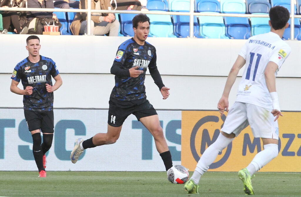 PETAR STANIC, fudbaler TSC, na utakmici protiv OFK Beograda, na stadionu TSC Arena. Backa Topola, 17.05.2025. foto: MN Press / mr Fudbal, TSC, OFK Beograd