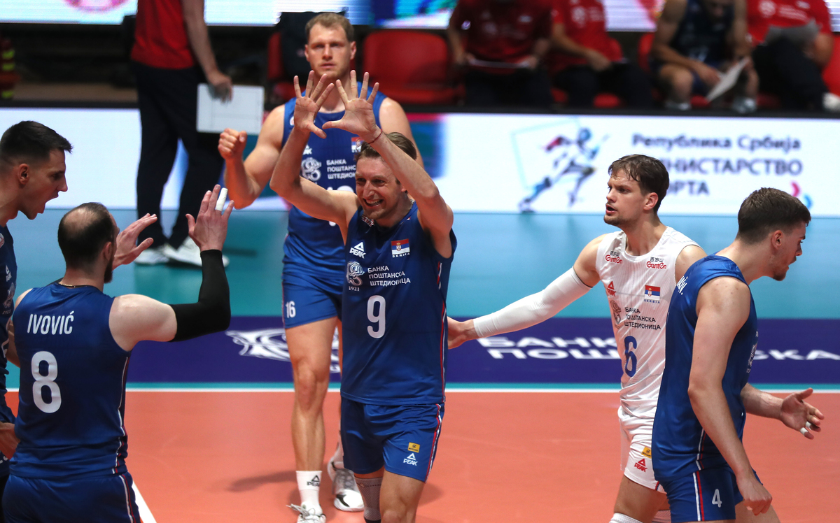 NIKOLA JOVOVIC, odbojkas Srbije, na utakmici kupa Kanal 1, protiv Rusije u hali Aleksandar Nikolic. Beograd, 01.06.2025. foto: MN PRESS / vm ODBOJKA, VOLLEYBALL, SRBIJA, RUSIJA