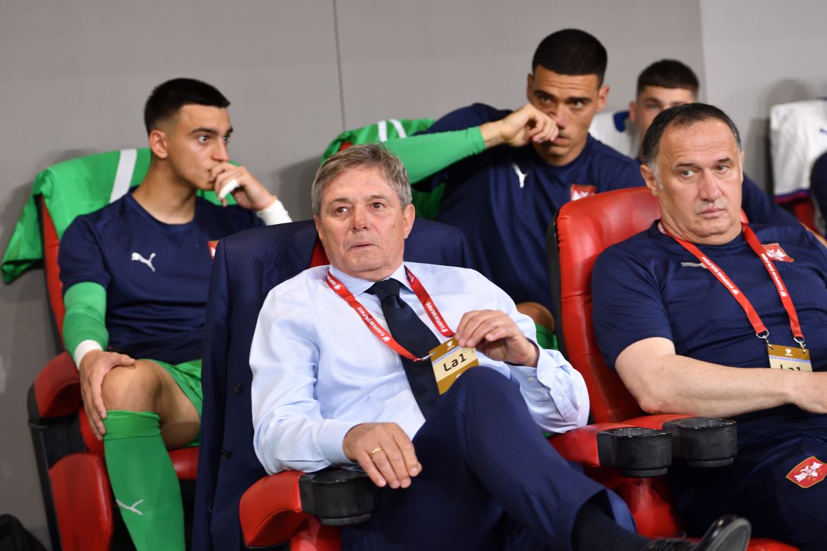 DRAGAN STOJKOVIC PIKSI selektor i trener fudbalera reprezentacije Srbije na utakmici kvalifikacija za FIFA Svetsko prvenstvo protiv Albanije stadion Kombetare, Tirana 07.06.2025. godine Foto: Marko Metlas Fudbal, Reprezentacija, Srbija, Albanija, Kvalifikacije za Svetsko prvenstvo