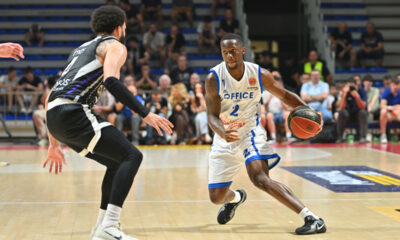 UMOJA ADEYEMI GIBSON Umoja Adejemi Gibson kosarkas Spartaka Subotica na utakmici Prvenstva Srbije protiv Partizana u hali Aleksandar Nikolic Pionir, Beograd 22.06.2025. godine Foto: Marko Metlas Kosarka, Partizan, Prvenstvo Srbije, Spartak Subotica, Kosarkaska liga Srbije, KLS