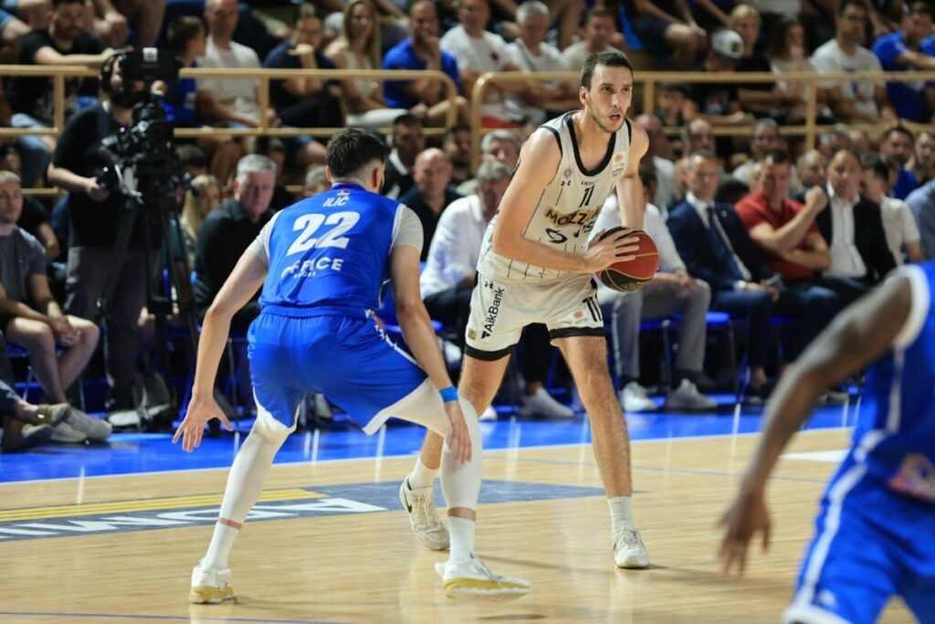 ALEKSEJ POKUSEVSKI kosarkas Partizana na utakmici Prvenstva Srbije protiv Spartaka Subotica u hali Dudova suma, Subotica 24.06.2025. godine Foto: MN PRESS Kosarka, Partizan, Prvenstvo Srbije, Spartak Subotica, Kosarkaska liga Srbije, KLS