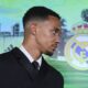 Real Madrid's new signing soccer player Trent Alexander-Arnold arrives for a press conference during his official presentation at Real Madrid's Valdebebas training ground in Madrid, Spain, Thursday, June 12, 2025. (AP Photo/Manu Fernandez)
