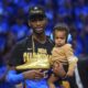 Oklahoma City Thunder guard Shai Gilgeous-Alexander celebrates after they won the NBA basketball championship with a Game 7 victory against the Indiana Pacers Sunday, June 22, 2025, in Oklahoma City. (AP Photo/Julio Cortez)