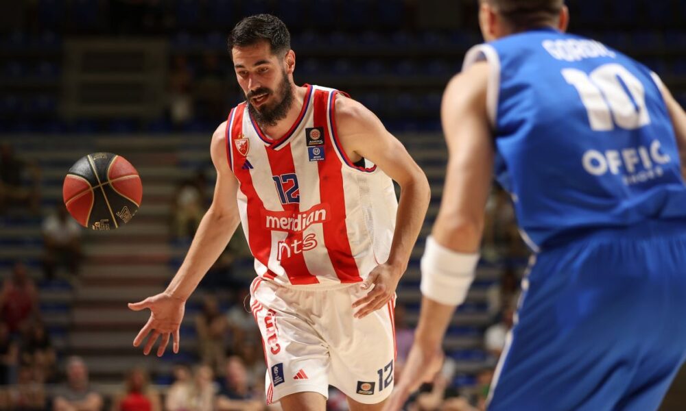 kosarkas Crvene Zvezde na utakmici polufinala Super Kosarkaske Lige Srbije protiv Spartaka u hali Aleksandar Nikolic, Beograd 14.06.2025. godine Foto: Ivica Veselinov / MN PRESS KOSARKA, BASKETBALL, KLS, KOSARKASKA LIGA SRBIJE, CRVENA ZVEZDA, SPARTAK SUBOTICA, PRVENSTVO SRBIJE, NATIONAL CHAMPIONSHIP