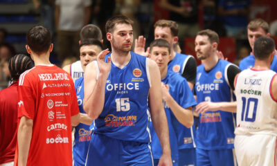 kosarkas Crvene Zvezde na utakmici polufinala Super Kosarkaske Lige Srbije protiv Spartaka u hali Aleksandar Nikolic, Beograd 14.06.2025. godine Foto: Ivica Veselinov / MN PRESS KOSARKA, BASKETBALL, KLS, KOSARKASKA LIGA SRBIJE, CRVENA ZVEZDA, SPARTAK SUBOTICA, PRVENSTVO SRBIJE, NATIONAL CHAMPIONSHIP