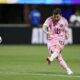 Inter Miami's Lionel Messi scores his side's second goal during the Club World Cup group A soccer match between Inter Miami and FC Porto in Atlanta, Thursday, June 19, 2025. (AP Photo/Brynn Anderson)