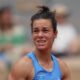 rance's Lois Boisson reacts as she plays against Jessica Pegula of the U.S. during their fourth round match of the French Tennis Open at the Roland-Garros stadium in Paris, Monday, June 2, 2025. (AP Photo/Thibault Camus)