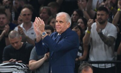 kosarkas Partizana na utakmici finala Jadranske ABA lige protiv Buducnosti Podgorica u hali Beogradska arena, Beograd 12.06.2025. godine Foto: Marko Metlas Kosarka, Partizan, Jadranska ABA liga, Buducnost Podgorica