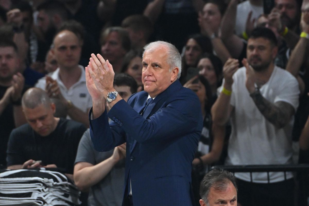 kosarkas Partizana na utakmici finala Jadranske ABA lige protiv Buducnosti Podgorica u hali Beogradska arena, Beograd 12.06.2025. godine Foto: Marko Metlas Kosarka, Partizan, Jadranska ABA liga, Buducnost Podgorica